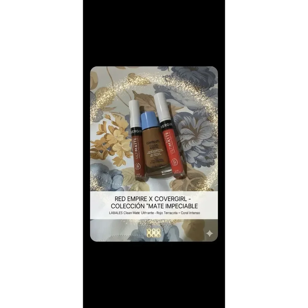 COVERGIRL Clean Matte 570 Foundation, Ultimatte Lip 110 & 125 Lot